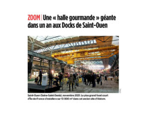 Les Docks de St-Ouen | Commerces et Halle gourmande - La presse parle du projet ! - Le Parisien 1 copie light - 1
